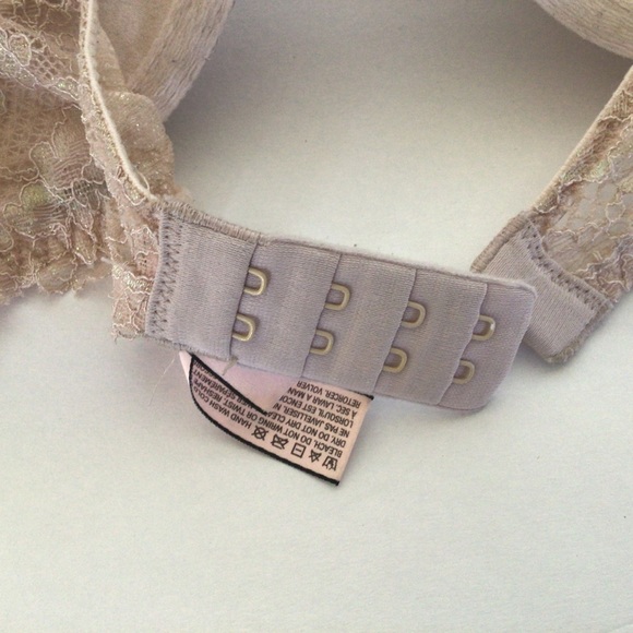 VICTORIAS SECRET DREAM ANGELS PUSH UP BRA SHIMMER LACE SIZE 34C - Picture 12 of 14